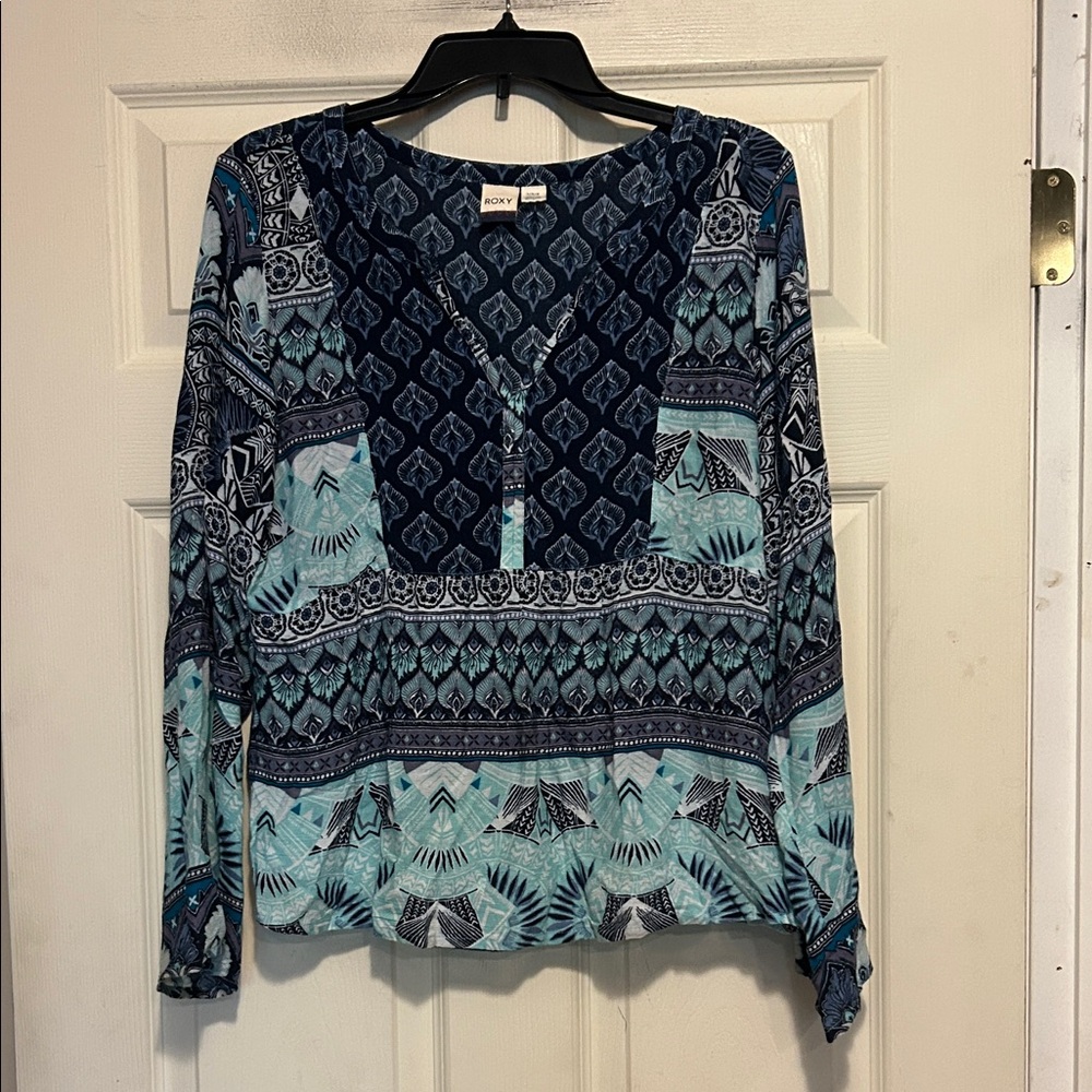 Roxy Top Size Large Blue